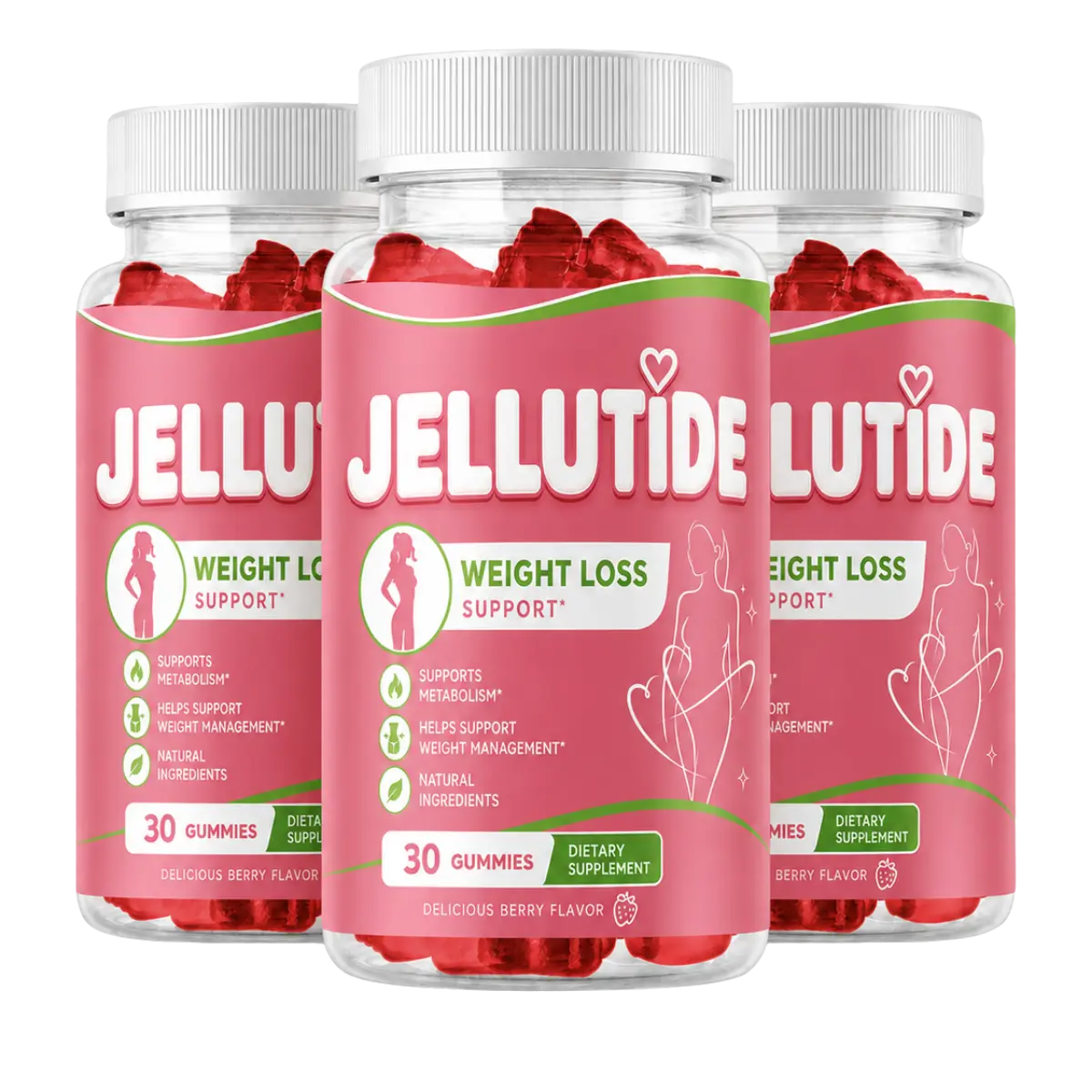 JelluTide plant-based GLP-1 and GIP activator sublingual drops bottle